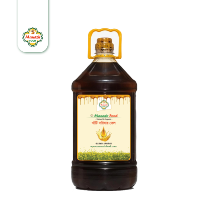 ঘানিভাঙ্গা খাঁটি সরিষার তেল – (৫ লিটার)